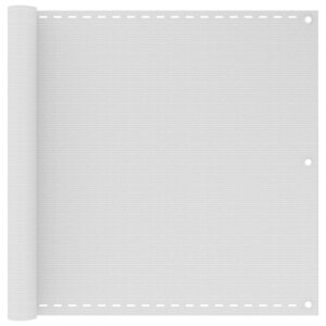 vidaXL Écran de balcon Blanc 90x500 cm PEHD