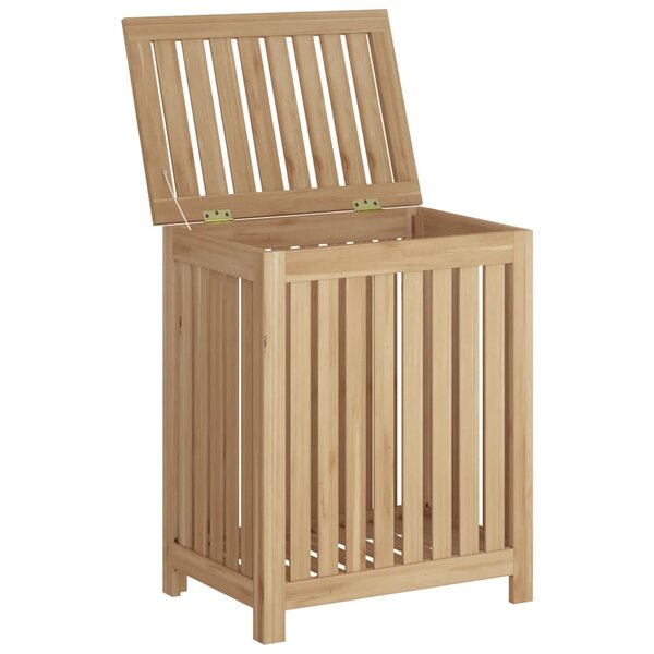 vidaXL Bac à linge 50x35x60 cm bois de teck massif