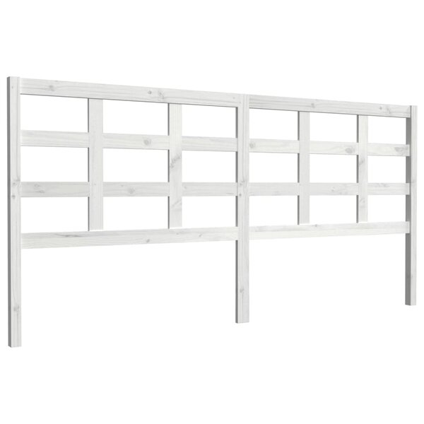 vidaXL Tête de lit blanc 205 5x4x100 cm bois massif de pin