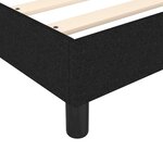 vidaXL Cadre de lit noir 90x190 cm tissu