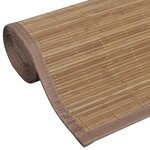 vidaXL Tapis en bambou marron à latte rectangulaire 150 x 200 cm