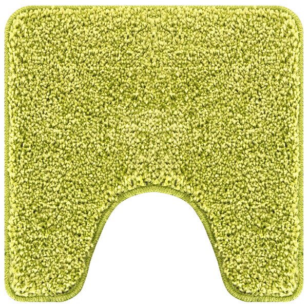 Tapis de bain U en forme de U vert 50x50 cm en polypropylène antidérapant