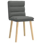 vidaXL Chaises à manger lot de 2 gris foncé tissu