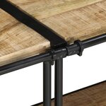 vidaXL Meuble TV 200x42x40 cm bois massif de manguier brut