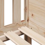 vidaXL Cadre de lit d'enfants forme de maison 80x160cm bois pin massif