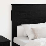 vidaXL Tête de lit Chêne noir 100 cm Bois d'ingénierie