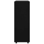 vidaXL Garde-robe Noir 80x40x110 cm Bois d’ingénierie