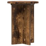 vidaXL Support de Plante 2 Pièces Chêne fumé Ø29 5 x 40 cm