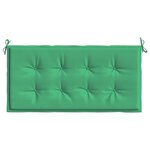 vidaXL Coussin de banc de jardin vert 120x50x4 cm tissu oxford