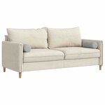 vidaXL Coussins d'accent 2 Pièces Gris clair Ø 15 x 40 cm