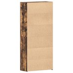 vidaXL Cabinet à chaussures Chêne fumé 80x35 5x180 cm Bois d'ingénierie