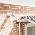 vidaXL Auvent rétractable automatique avec LED anthracite et blanc
