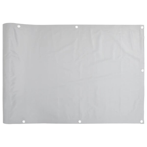 vidaXL Écran d'intimité de balcon gris 800x90 cm PVC