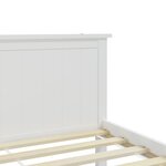 vidaXL Cadre de lit sans matelas blanc bois massif de pin 200x200 cm