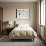 vidaXL Duvet d'été simple Matelassé Crème 140 x 200 cm Microfibre