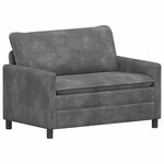 vidaXL Canapé Gris clair 126 x 81 x 87 5 cm Polyester