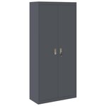 vidaXL Armoire de rangement 2 Pièces Anthracite 90 x 40 x 200 cm Acier