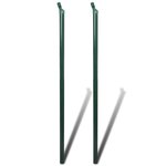 vidaXL Clôture à mailles losangées et poteaux acier 0 8x25 m