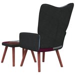 vidaXL Chaise de relaxation avec repose-pied Patchwork Tissu