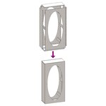 vidaXL Portant de bois de chauffage 50x23x100 cm acier inoxydable