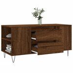 vidaXL Table basse chêne marron 102x44 5x50 cm bois d'ingénierie