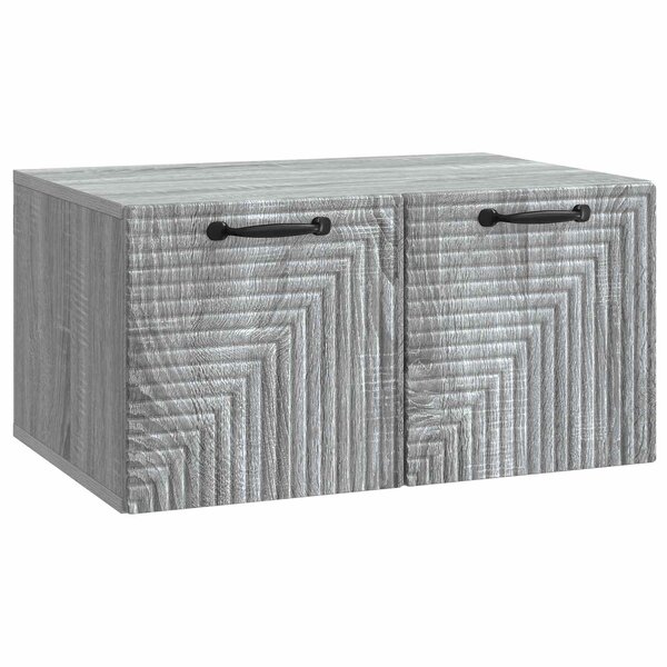 vidaXL Meuble TV mural Sonoma gris 59 5 x 41 x 30 cm Bois d'ingénierie