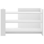 vidaXL Table basse blanc 80x50x50 cm bois d'ingénierie