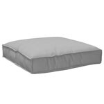 vidaXL Coussin Pallet pour Siège Gris 80x80x12 cm Tissu Oxford