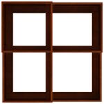 vidaXL Cache-pot de jardin Rouillé 80 x 80 x 48 cm Acier patiné