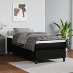 vidaXL Cadre de lit Noir 90x190 cm Similicuir