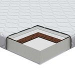 vidaXL Matelas Blanc 200 x 90 cm Mousse