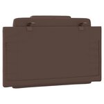 vidaXL Coussin de tête de lit Viana marron 90 cm similicuir