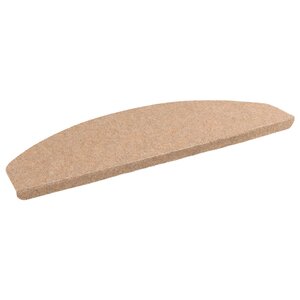 vidaXL Tapis d'escalier auto-adhésifs 15 pc 80 x 28 x 3 5 cm Beige