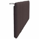 vidaXL Coussin de tête de lit Hanko marron foncé 120 cm tissu
