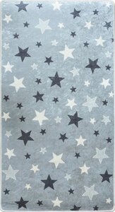 Tapis enfant Etoile 100 x 150 cm - Gris