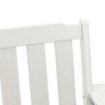 vidaXL Chaise de jardin. 2 Pièces Blanc 65 5 x 59 x 88cm Plastique