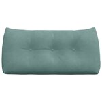 vidaXL Coussin de Dos Vert Mer 100 x 24 x 50 cm Velours