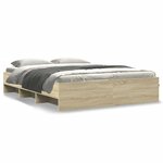 vidaXL Cadre de lit sans matelas chêne sonoma 160x200 cm