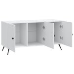 vidaXL Meuble TV Blanc 99 x 34 5 x 50 cm Bois d'ingénierie