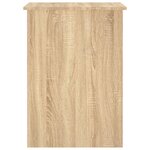 vidaXL Bureau chêne sonoma 100x55x75 cm bois d'ingénierie