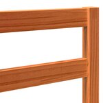 vidaXL Tête de lit Marron cire 145.5 x 4 x 104 cm Bois massif en pin
