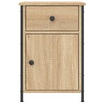 vidaXL Table de chevet chêne sonoma 40x42x60 cm bois d'ingénierie
