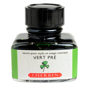 Encre traditionnelle à stylo en flacon 'D' 30ml Vert pré HERBIN
