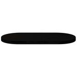vidaXL Dessus de table marron foncé 100x50x4cm bois chêne massif ovale