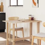 vidaXL Dessus de table rectangulaire 100x80x2 cm bois massif d'acacia