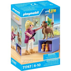 PLAYMOBIL 71747 - My Life Toiletteuse avec caniche et nombreux accessoires