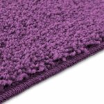 vidaXL Tapis de bain antidérapant Violet 70 x 120 cm PP