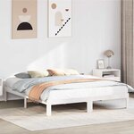 vidaXL Cadre de lit sans matelas blanc 180x200 cm bois massif de pin