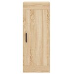 vidaXL Buffet haut Chêne sonoma 34 5x34x180 cm Bois d'ingénierie