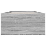 vidaXL Cadre de lit sonoma gris 90x190 cm bois d'ingénierie